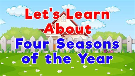 Seasons Song | Learning Seasons of the Year | Nursery Rhymes + Kids ...