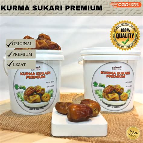 Kurma Sukari Premium Kemasan Ember Gr Kurma Ruthob Sukkari Kurma