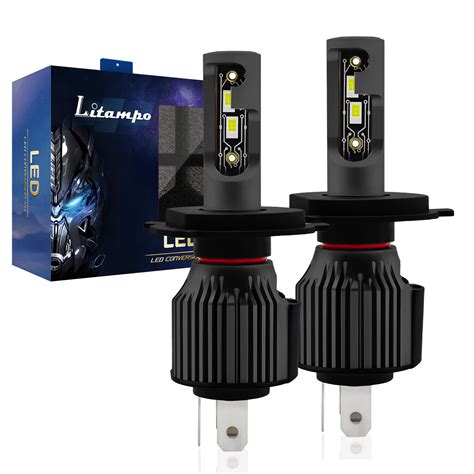 Litampo Super Bright H Led Headlight Kit Bulb High Low Beam White