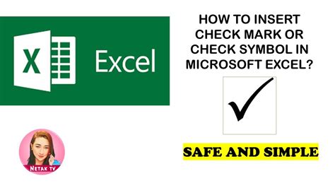 Check Mark Unicode Excel