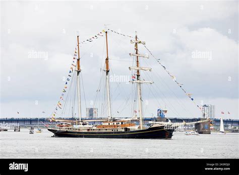 Amazing Tall Ships From Tall Ship Race Event In Aalborg Stock