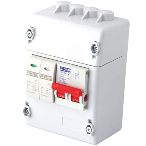 100a Dp Electricity Meter Isolator Switch With T2 Surge Protection