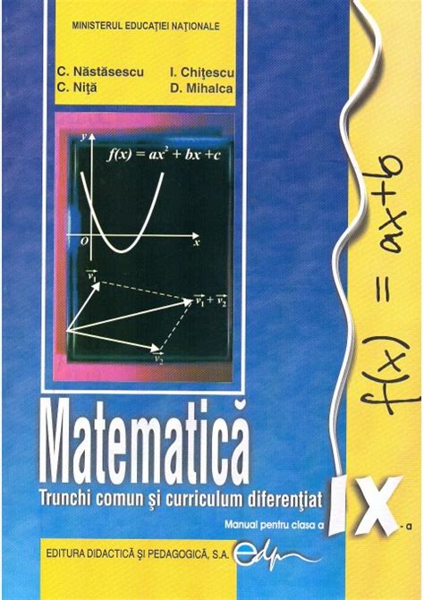 Matematica TC CD Manual Pentru Clasa A IX A