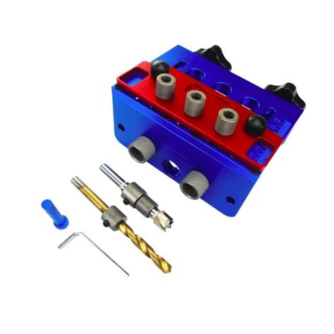 Приспособление для дюбелей 3-в-1 под мебель, Кондуктор для сверления ...