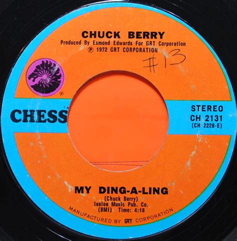 Chuck Berry - My Ding-A-Ling / Johnny B. Goode (1972, Vinyl) | Discogs