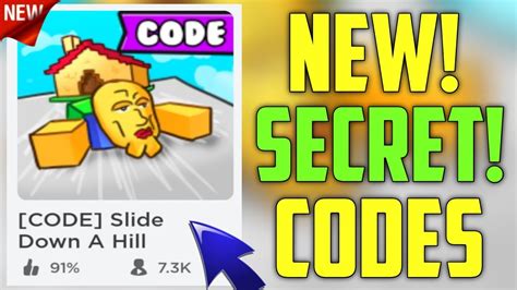 FUTURE CODES NEW ROBLOX SLIDE DOWN A HILL CODES 2023 CODE