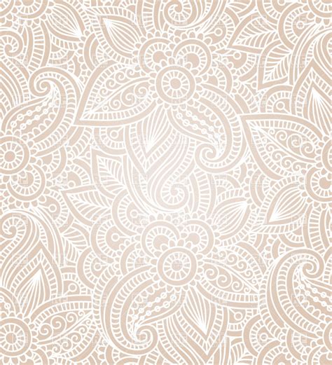 🔥 Free Download Seamless Mehndi Ethnic Background Vector Image Of Background By Dakotac18