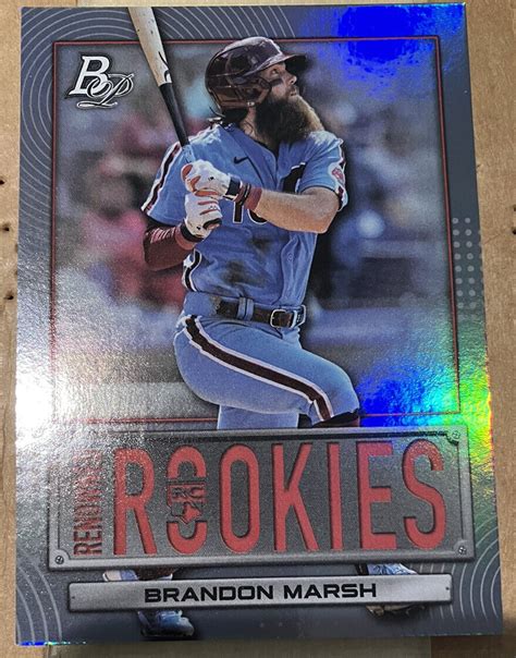 2022 Bowman Platinum Brandon Marsh Rookie Card Renowned Rookies RR 1 EBay