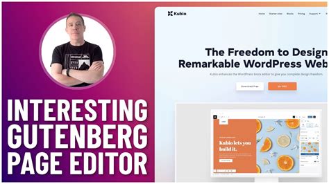 Free Gutenberg Wordpress Block Editor Plugin Kubio Youtube