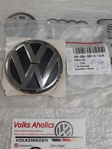 Emblema Logotipo Vw Tampa Traseira Jetta Variant Original Vw R Em