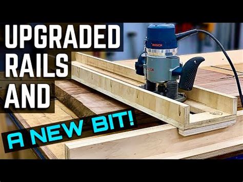 Upgraded Router Sled Rails And A New Flattening Bit How To Flatten A