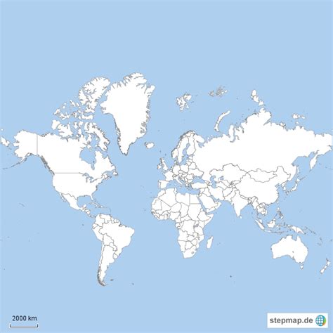 Stepmap Erde Landkarte Für Welt