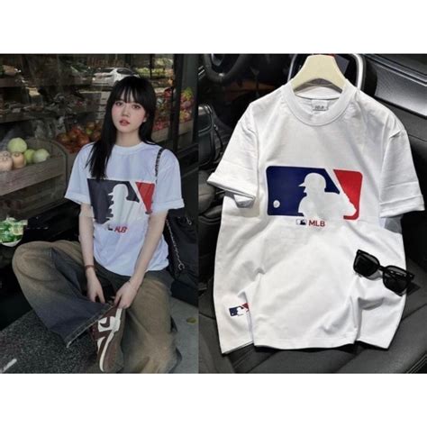 Áo Thun MLB Mẫu HOT Chất cotton 100 cao cấp unisex nam nữ áo phông tay lỡ basic chính hãng FULL