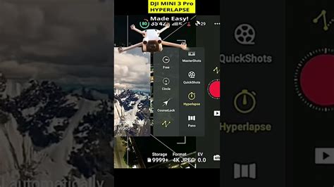 Dji Mini Pro Hyperlapse Quick Tips Youtube
