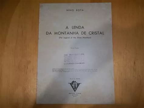 Irmãos Vitale A Lenda Da Montanha De Cristal Partitura Piano MercadoLivre