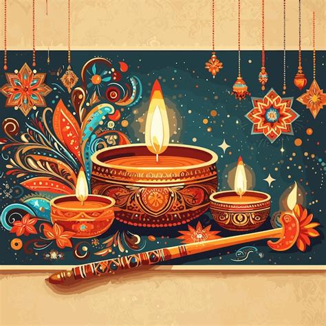 Premium Vector | Happy diwali background vector illustration