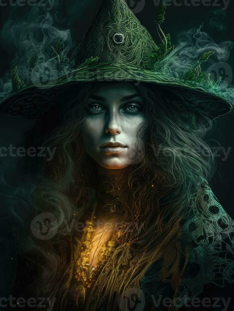 witch woman portrait game tattoo epic dark fantasy illustration art ...