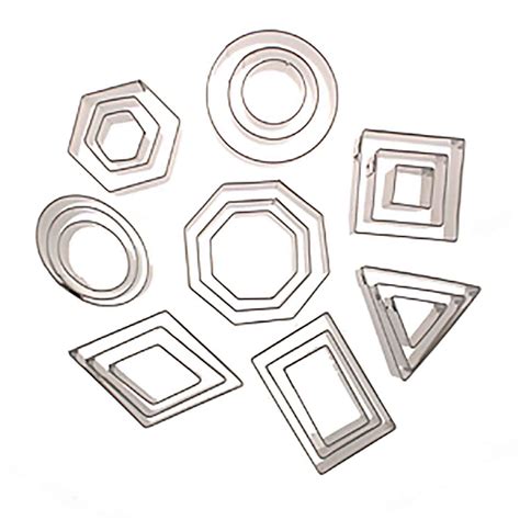 Geometric Shape Cookie Cutter Set | Country Kitchen SweetArt