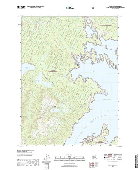 USGS Topo Map: Craig C-2 SW (Southeast Alaska) – Topo Maps – Alaska ...