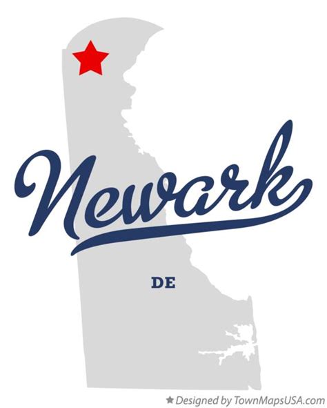 Map of Newark, DE, Delaware