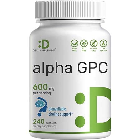 Amazon NOW Supplements Alpha GPC 300 Mg With Bioavailable Source