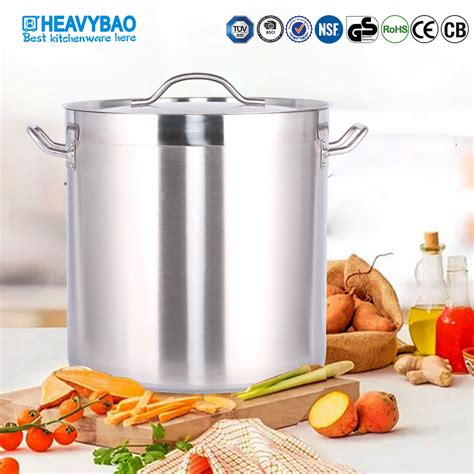 Heavybao Commercial Kitchen 04 Style Straight Rim Stainless Steel Stock