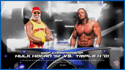 Hulk Hogan Vs Triple H C Wwf Championship Backlash Wwe