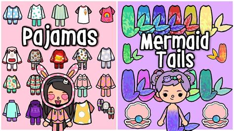 Toca Life World Mermaid Tails And Pajamas Toca Boca Necolawpie Youtube