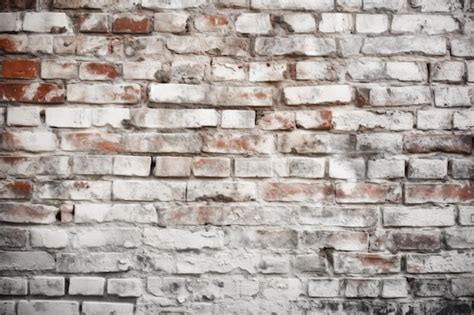 Premium Ai Image White Brick Wall Texture Background White Brick Wall