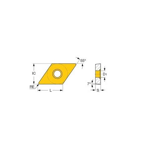 Simplemente compra DCMT 070204 SM IC8150 Plaquitas Rómbicas de 55º