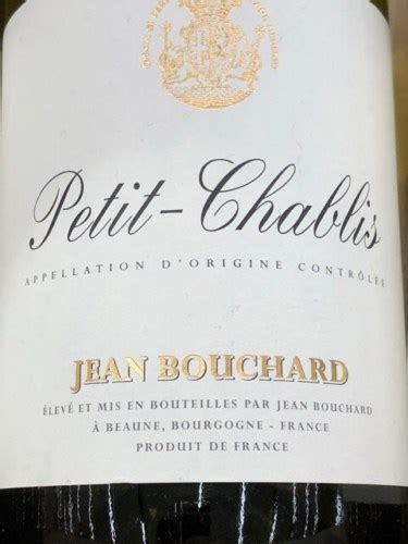 2020 Jean Bouchard Petit Chablis Vivino United States