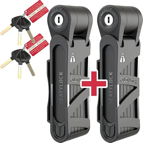 Foldylock Compact Folding Bike Locks Set Of Matching Bike Locks