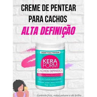 Kit 2 Cremes Para Pentear Keraform Cachos Definidos 1kg Shopee Brasil