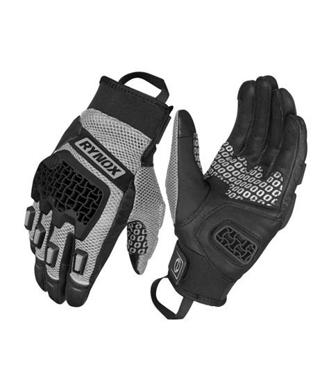 Rynox Gravel Dualsport Gloves Grey Moto Wilder