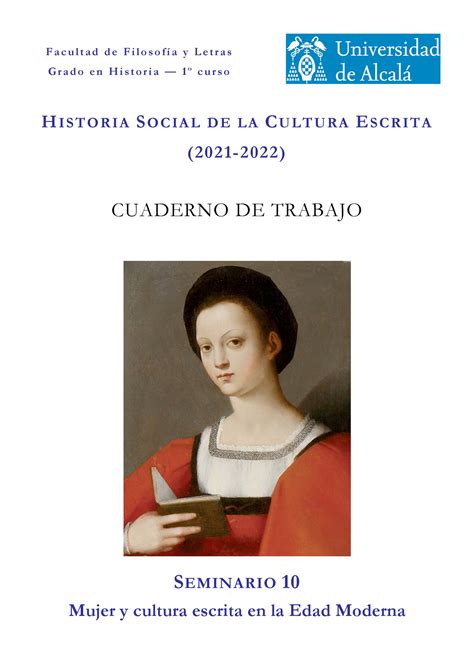 Cuaderno De Trabajo Seminario Historia Social De La Cultura