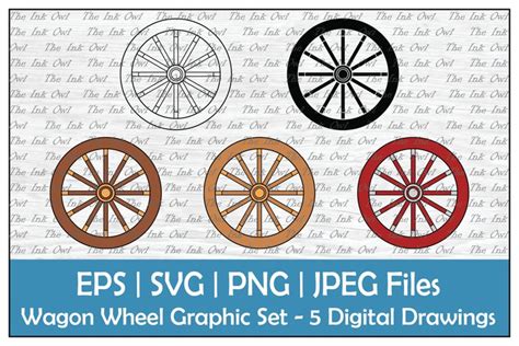 Wagon Wheel Cliparts - High-Quality Vector Illustrations and Graphics