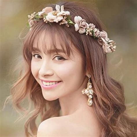 Women Flower Crown Garland Flower Garland Headbands Flower Accessories