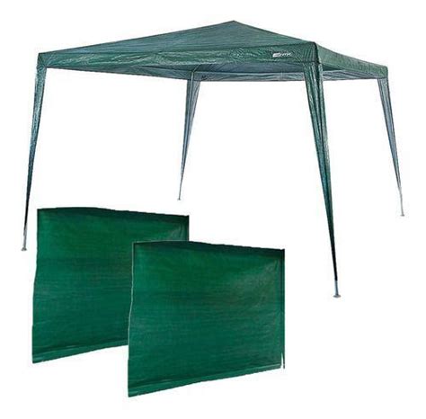 Gazebo Nautika Tenda Praia Green 3x3 Camping 2 Paredes Gazebo