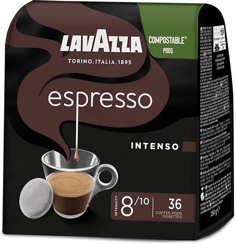 Lavazza Cafe Espresso Intenso Caf Dosette Arabica Et Robusta