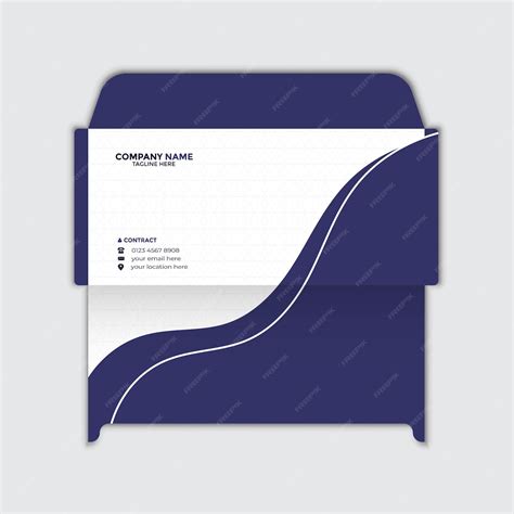 Premium Vector Modern Envelope Template Design