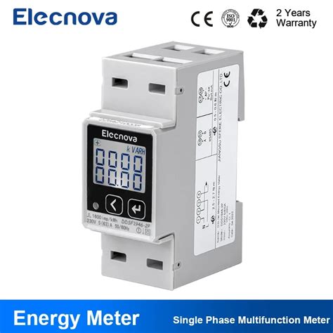 Multi Rate Energy Power Kwh Meter Phase Rs Modbus Din Rail Digital