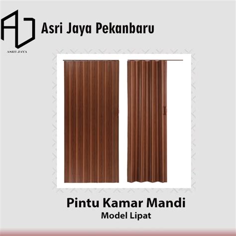 Jual Pintu Kamar Mandi Lipat Folding Door Pintu Polos PVC Set