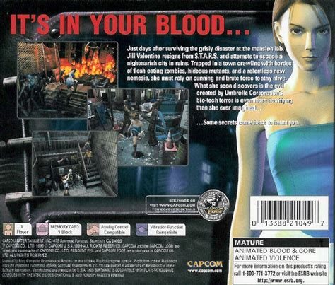 Resident Evil 3 Nemesis Box Shot For Dreamcast Gamefaqs