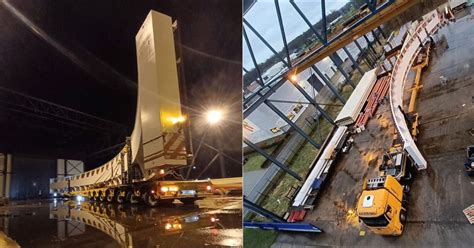 M Long Bridge Transport Over Night In Belgium By Mj Van Riel Heavy