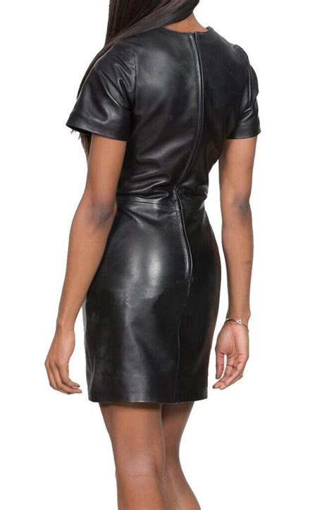 New Women Black Genuine Lambskin Leather Evening Cocktail Etsy