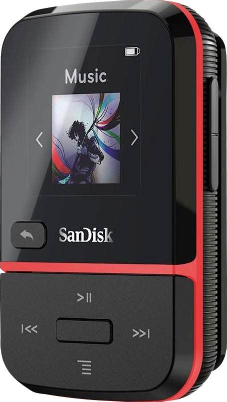 SanDisk Clip Sport Go MP3 player 32 GB Red Clip, FM radio, Voice recorder | Conrad.com