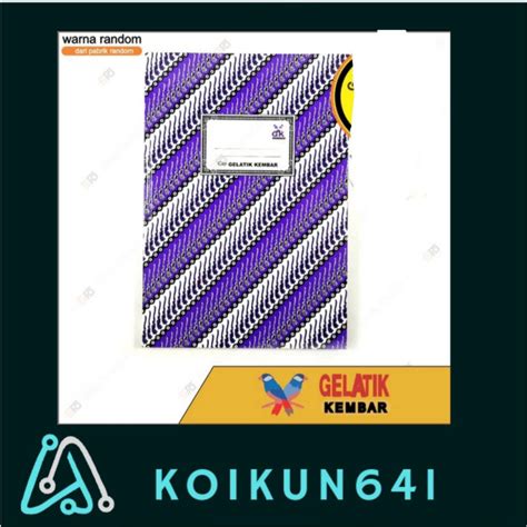 Jual Buku Folio Gelatik Kembar Isi 100 Warna Merah Shopee Indonesia