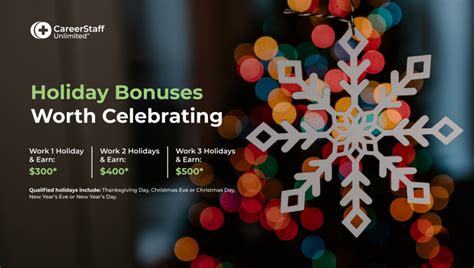 Announcing the CareerStaff 2022 Holiday Bonus Program | CareerStaff