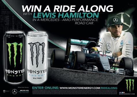 Monster links up with Lewis Hamilton for new energy drink variant