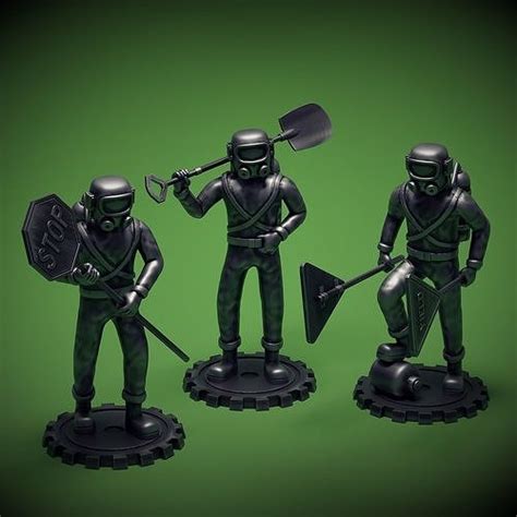 Lethal Company - Employees with melee weapons 3D model 3D printable ...